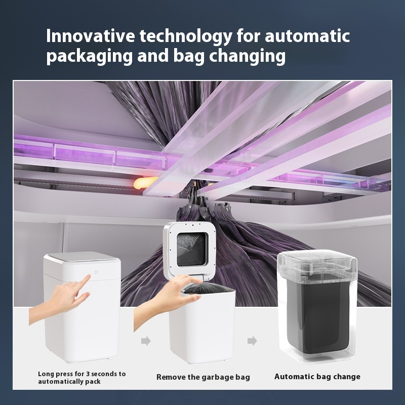 ZeroTouch™ Smart Waste Station | Motion Sensor | Auto Seal & Bag Change